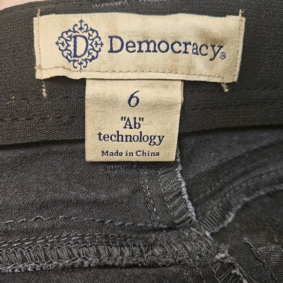 Democracy Jeans Womens Size 6 Gray Ab Technology Low Rise Stretch - Picture 7 of 7
